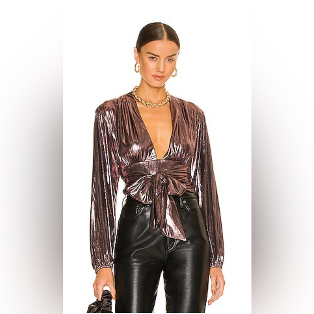 House of Harlow 1960 x REVOLVE Bourdin Top